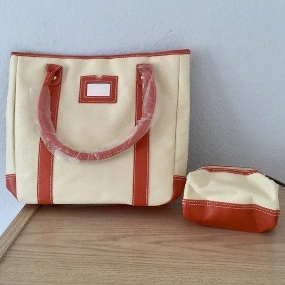 Vintage Estée Lauder Tote Bag With Matching Pouch